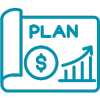 Financial plan icon