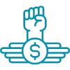 Financial independence icon