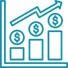 Investment growth icon