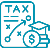 Tax-efficient retirement planning icon